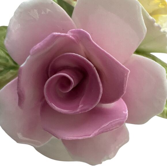 Vintage Royale Stratford Hand Made Bone China Miniature Floral Bowl - Picture 10 of 10